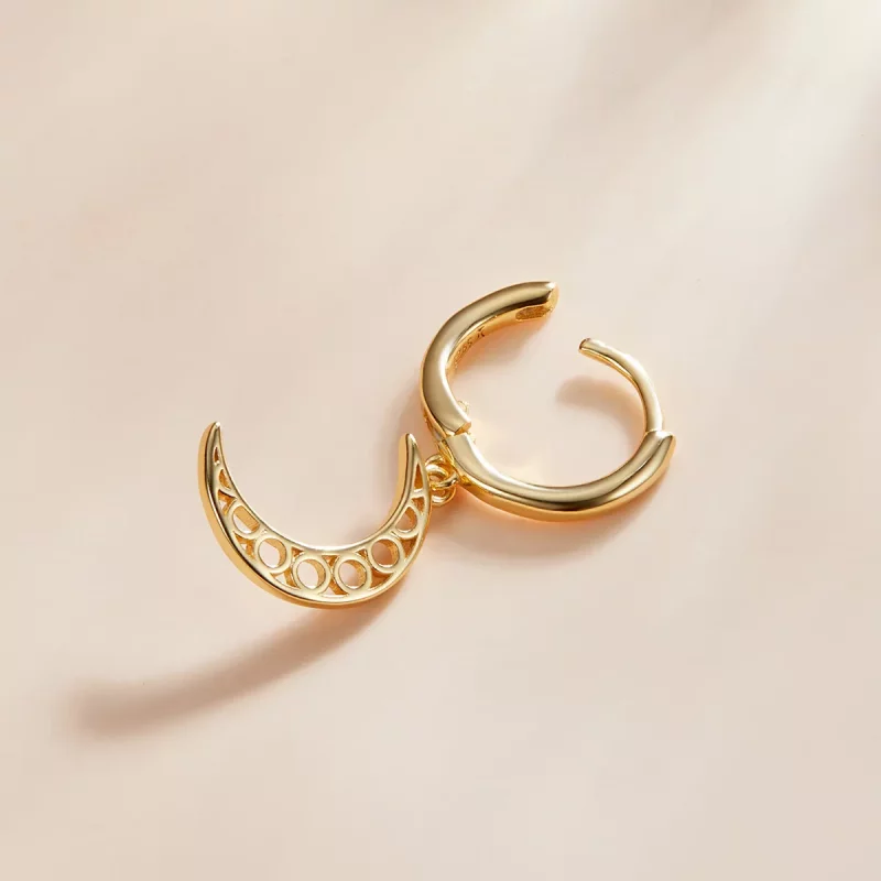 (afbeelding voor) Pandora Style Minimalisme - Halve maan Oorbellen - SCE1191 - Bekijken 3