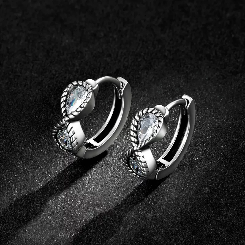 (afbeelding voor) Pandora Style Minimalistisch Oneindigheidssymbool Oorbellen - BSE538 - Bekijken 5