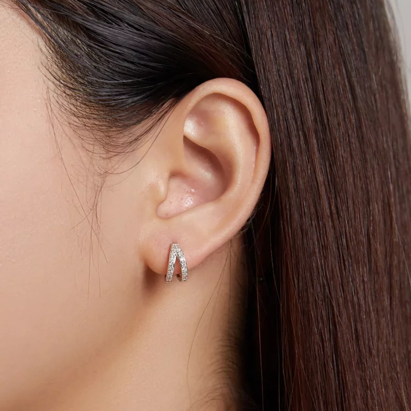 (afbeelding voor) Pandora Style Moderne Vrouw Oorbellen - SCE1187-A - Bekijken 4