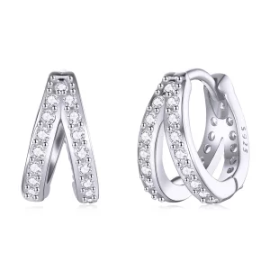 Pandora Style Moderne Vrouw Oorbellen - SCE1187-A (afbeelding voor) Pandora Style Moderne Vrouw Oorbellen - SCE1187-A