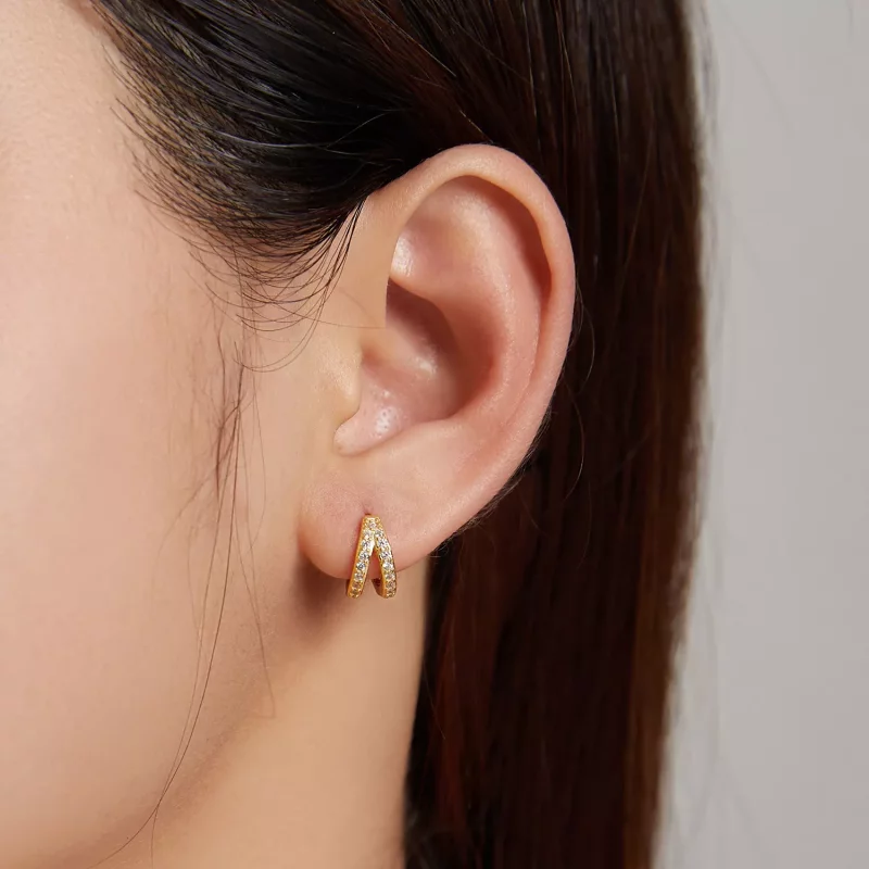 (afbeelding voor) Pandora Style Moderne Vrouw Oorbellen - SCE1187-B - Bekijken 4