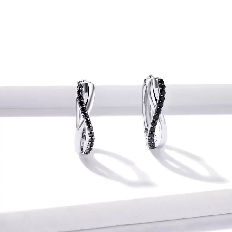 (afbeelding voor) Pandora Style Oneindigheidssymbool Oorbellen - BSE399 - Bekijken 3
