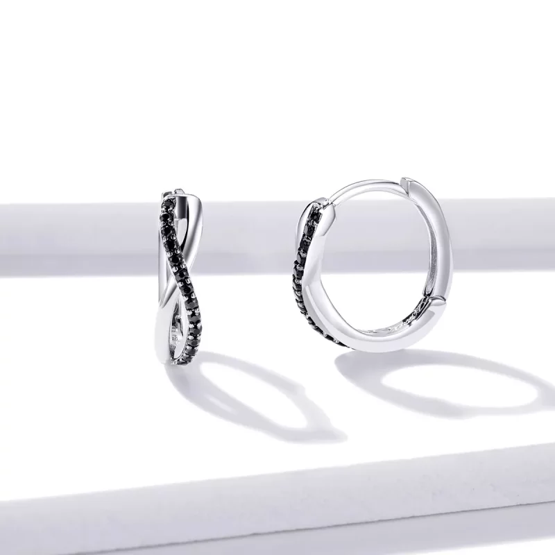 (afbeelding voor) Pandora Style Oneindigheidssymbool Oorbellen - BSE399 - Bekijken 4