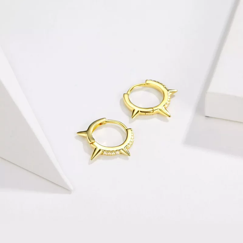 (afbeelding voor) Pandora Style Onregelmatige geometrie Oorbellen - BSE168 - Bekijken 2