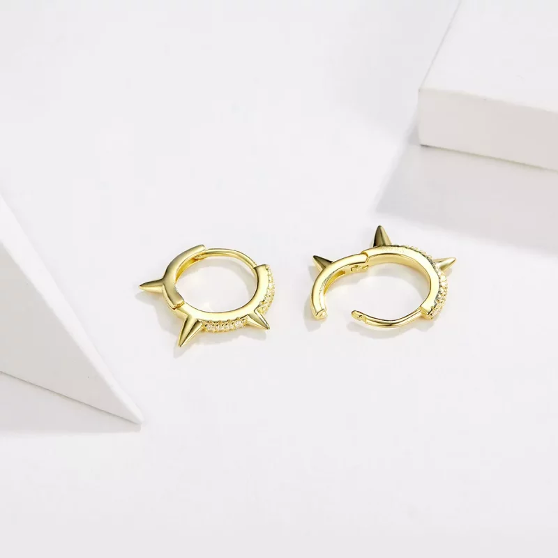 (afbeelding voor) Pandora Style Onregelmatige geometrie Oorbellen - BSE168 - Bekijken 4
