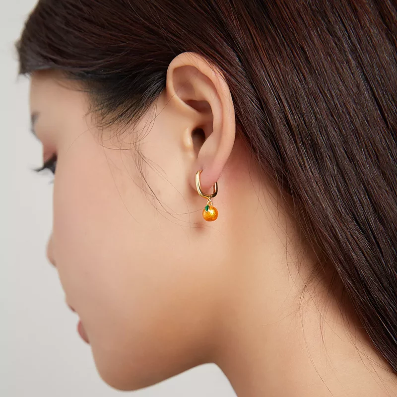 (afbeelding voor) Pandora Style Oranje Fun Oorbellen - SCE1078 - Bekijken 5