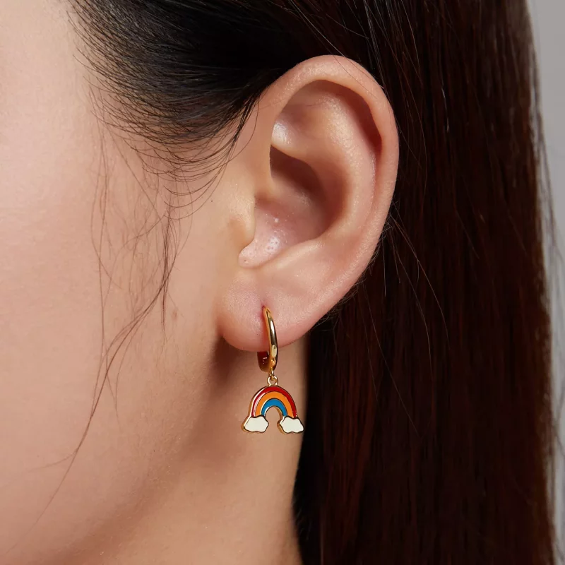 (afbeelding voor) Pandora Style Pop Regenboog Oorbellen - SCE1238 - Bekijken 5