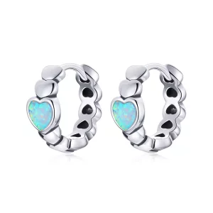 (afbeelding voor) Pandora Style Regenboog Liefde Oorbellen - SCE1137