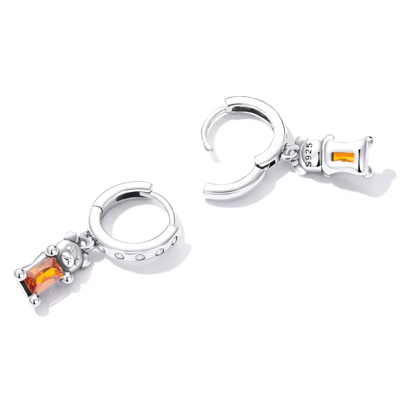 (afbeelding voor) Pandora Style Schattige Beer Oorbellen - SCE1399 - Bekijken 4