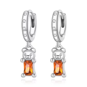 (afbeelding voor) Pandora Style Schattige Beer Oorbellen - SCE1399