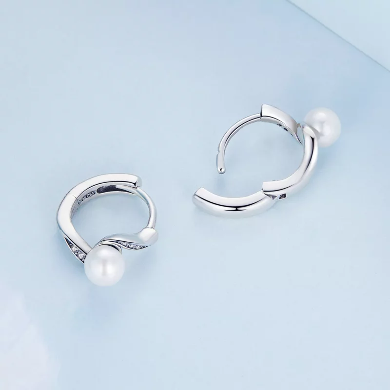 (afbeelding voor) Pandora Style Shell Kralen Oorbellen - BSE710 - Bekijken 4