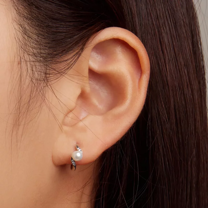 (afbeelding voor) Pandora Style Shell Kralen Oorbellen - BSE710 - Bekijken 6