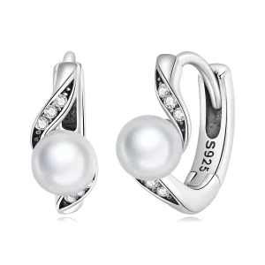 Pandora Style Shell Kralen Oorbellen - BSE710 (afbeelding voor) Pandora Style Shell Kralen Oorbellen - BSE710