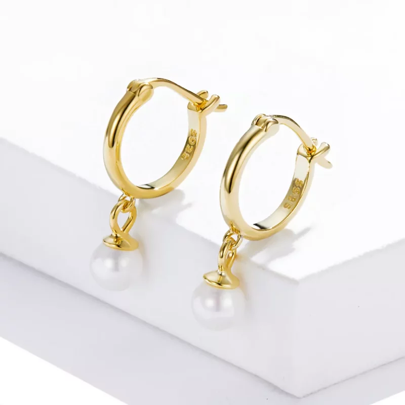 (afbeelding voor) Pandora Style Shell Kralen Oorbellen - SCE1257 - Bekijken 2