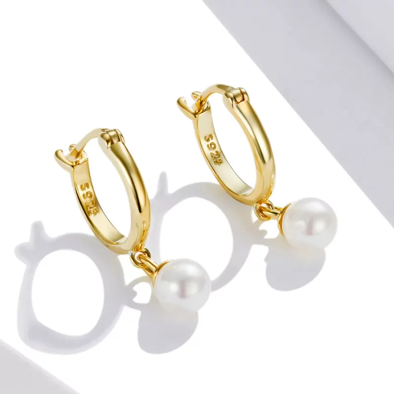 (afbeelding voor) Pandora Style Shell Kralen Oorbellen - SCE1257 - Bekijken 3