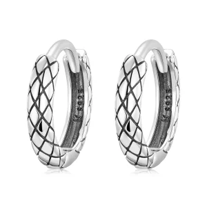 (afbeelding voor) Pandora Style Slangenpatroon Oorbellen - SCE1354
