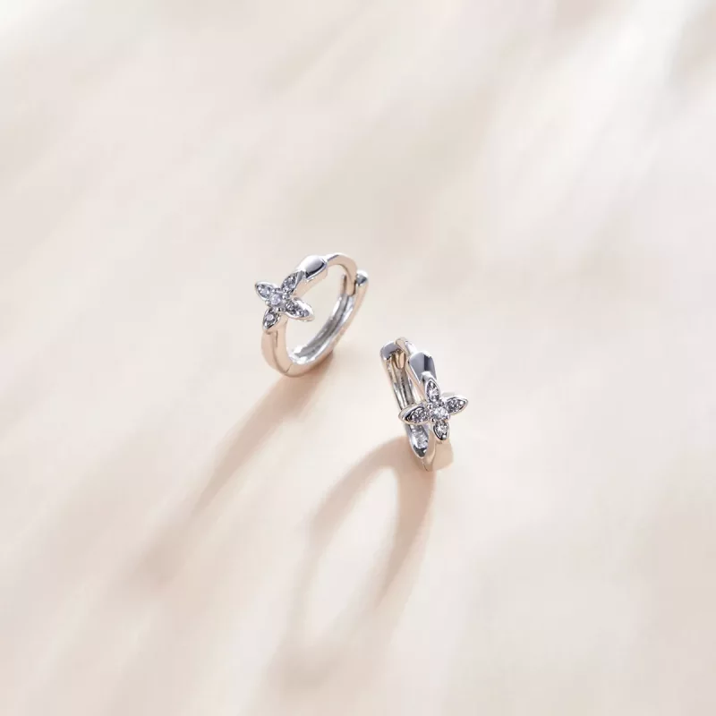 (afbeelding voor) Pandora Style Sparkle Bloem Oorbellen - SCE1043 - Bekijken 2