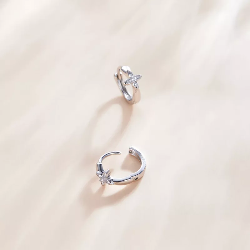 (afbeelding voor) Pandora Style Sparkle Bloem Oorbellen - SCE1043 - Bekijken 3