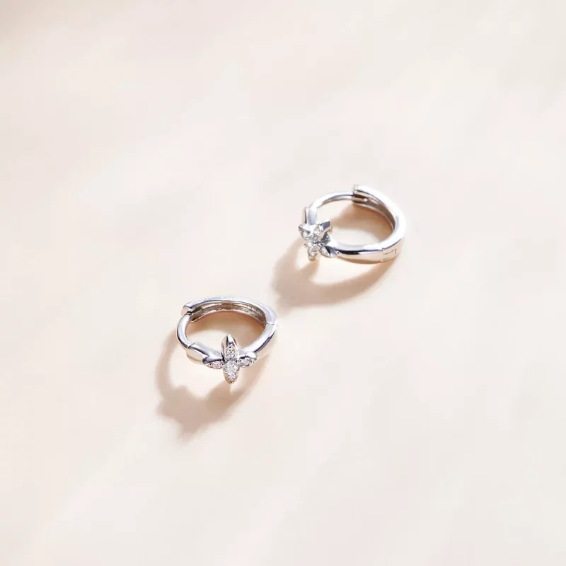 (afbeelding voor) Pandora Style Sparkle Bloem Oorbellen - SCE1043 - Bekijken 4