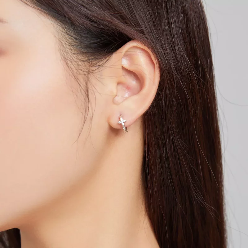 (afbeelding voor) Pandora Style Sparkle Bloem Oorbellen - SCE1043 - Bekijken 5