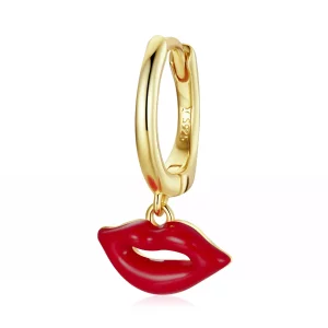 (afbeelding voor) Pandora Style Vlammende lippen Oorbellen - SCE1233