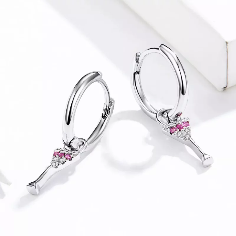 (afbeelding voor) Pandora Style Wijnglas Oorbellen - SCE742 - Bekijken 4