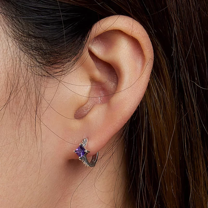 (afbeelding voor) Pandora Style Zirkoon Snake Patroon Oorbellen - SCE1417 - Bekijken 7