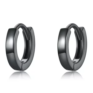 Pandora Style Zwart Goud Oorbellen - SCE1230 (afbeelding voor) Pandora Style Zwart Goud Oorbellen - SCE1230