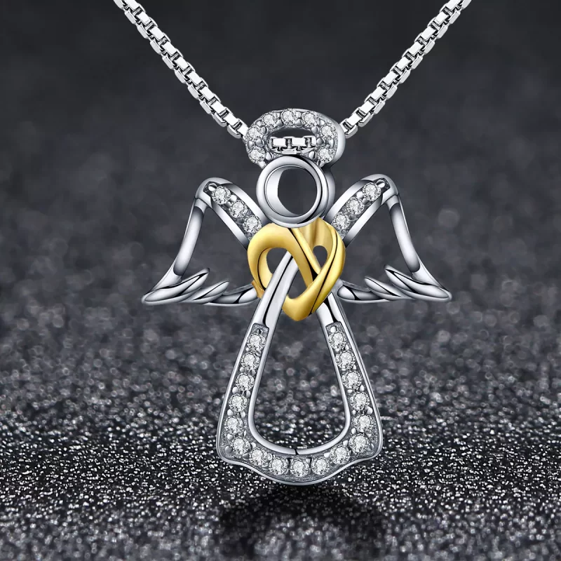 (afbeelding voor) Pandora Style Beschermengel Chain Ketting - SCN123 - Bekijken 3