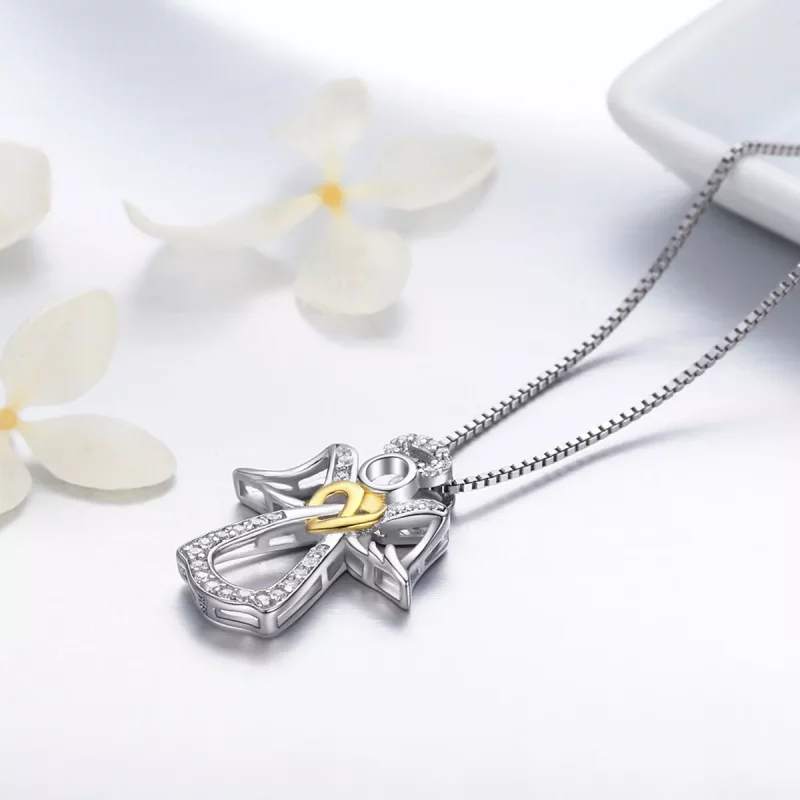 (afbeelding voor) Pandora Style Beschermengel Chain Ketting - SCN123 - Bekijken 6