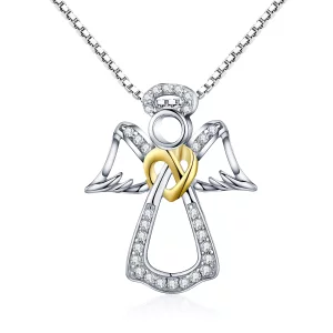 Pandora Style Beschermengel Chain Ketting - SCN123 (afbeelding voor) Pandora Style Beschermengel Chain Ketting - SCN123