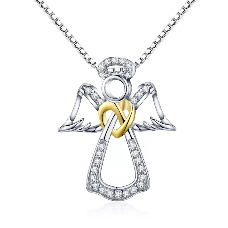 (afbeelding voor) Pandora Style Beschermengel Chain Ketting - SCN123