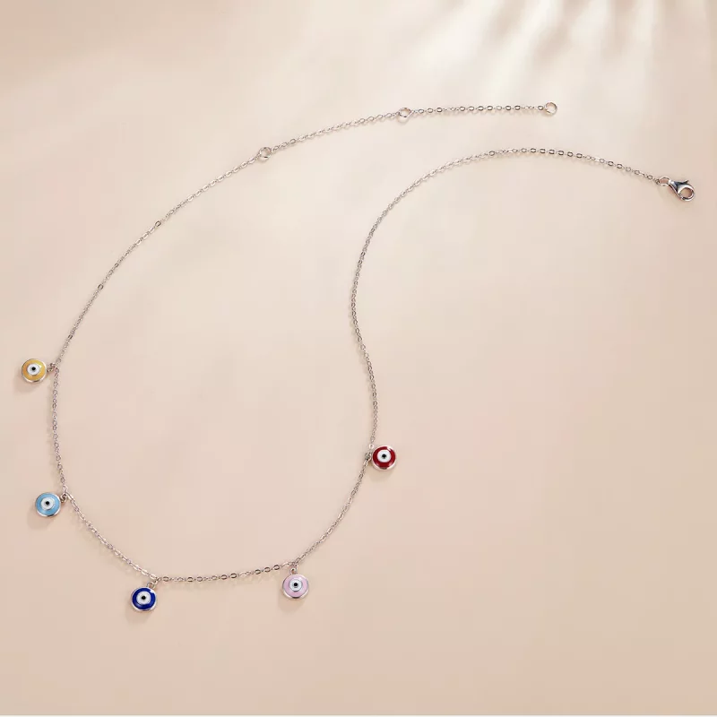 (afbeelding voor) Pandora Style Beschermoog Ketting - SCN463 - Bekijken 2