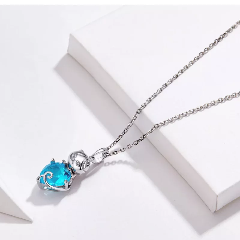 (afbeelding voor) Pandora Style Blauwe kat Chain Ketting - SCN331 - Bekijken 4