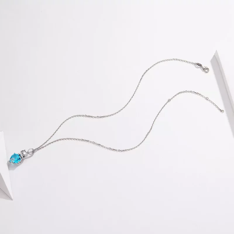 (afbeelding voor) Pandora Style Blauwe kat Chain Ketting - SCN331 - Bekijken 5