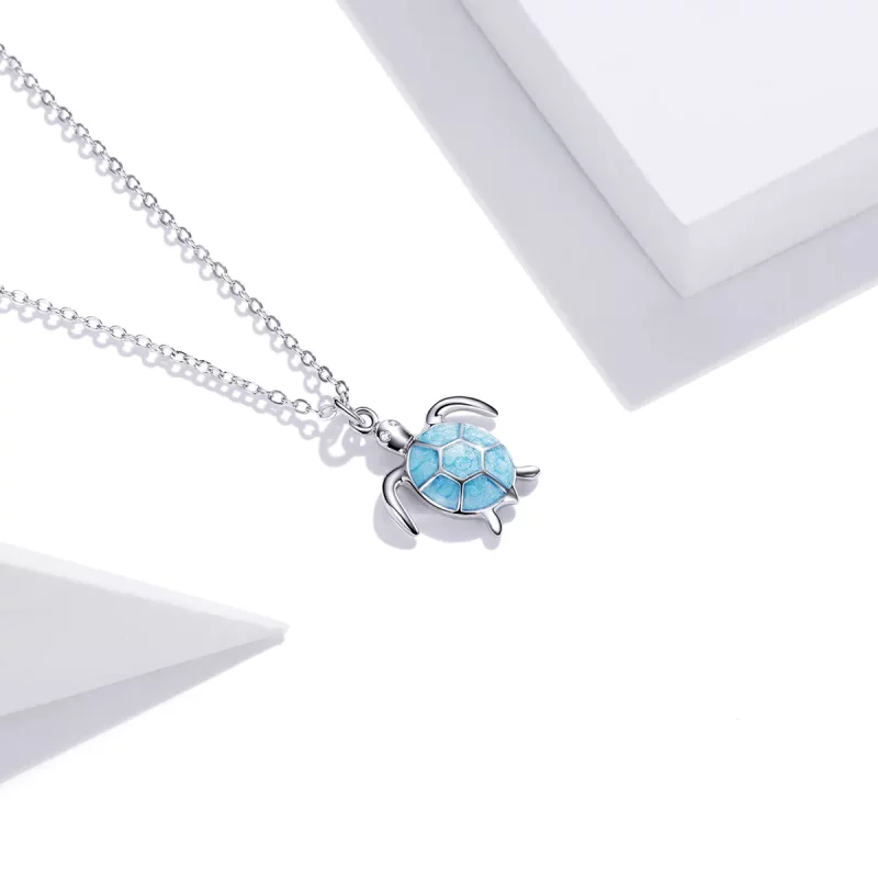 (afbeelding voor) Pandora Style Blauwe schildpad Ketting - SCN446 - Bekijken 4
