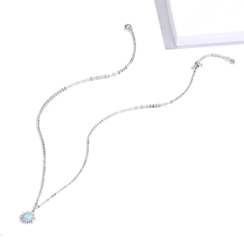 (afbeelding voor) Pandora Style Blauwe Zon Chain Ketting - SCN399 - Bekijken 4