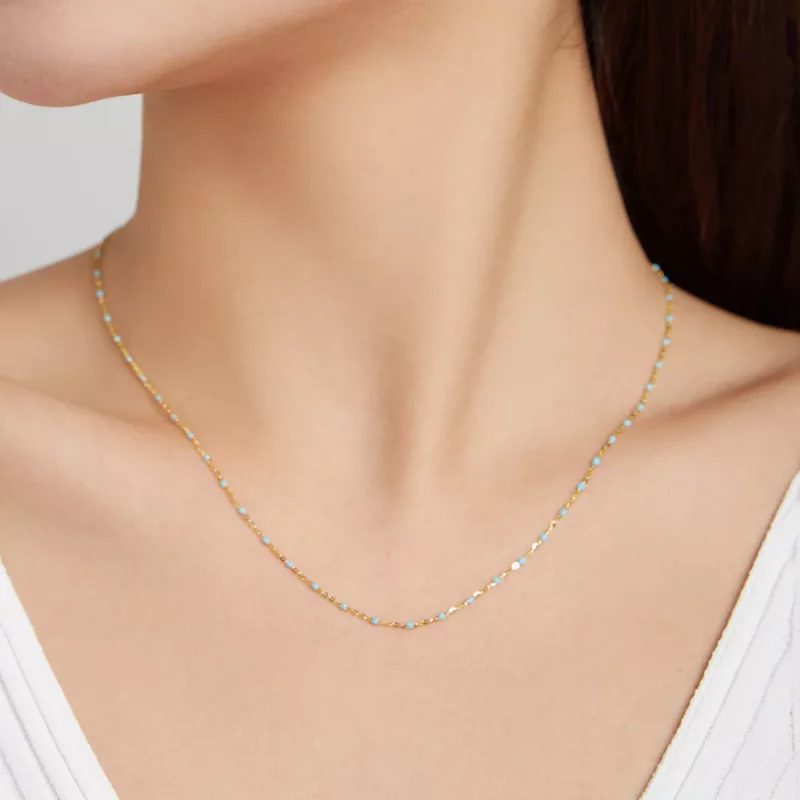 (afbeelding voor) Pandora Style Boheems Chain Ketting - SCN452 - Bekijken 5