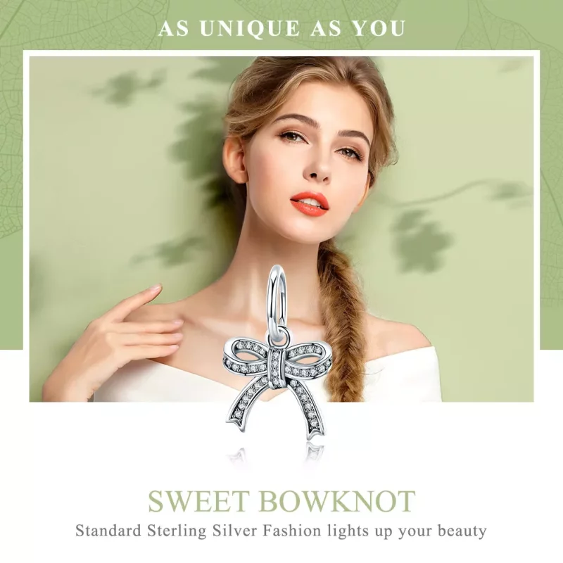 (afbeelding voor) Pandora Style Boog Hanger - SCC775 - Bekijken 6