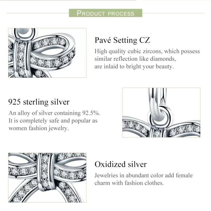 (afbeelding voor) Pandora Style Boog Hanger - SCC775 - Bekijken 7
