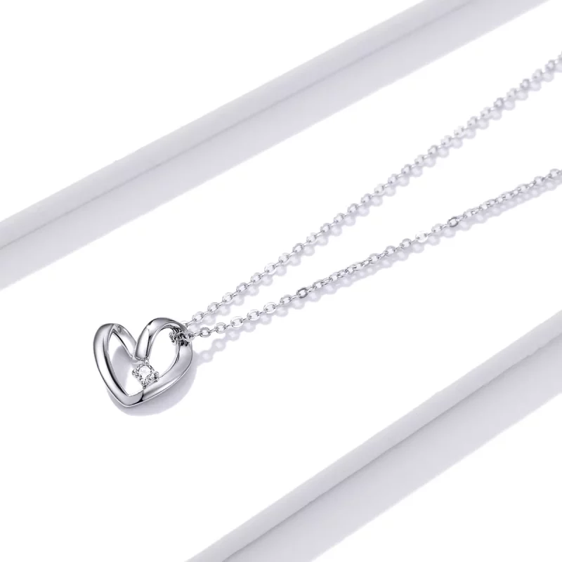 (afbeelding voor) Pandora Style Dankbaar Hart Chain Ketting - SCN450 - Bekijken 2