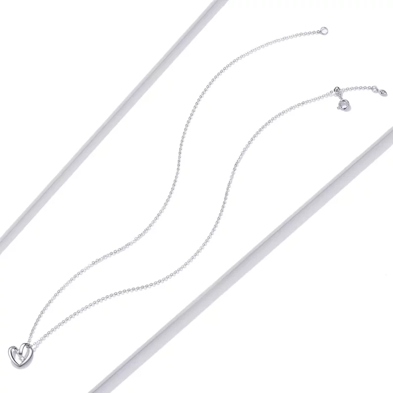 (afbeelding voor) Pandora Style Dankbaar Hart Chain Ketting - SCN450 - Bekijken 4