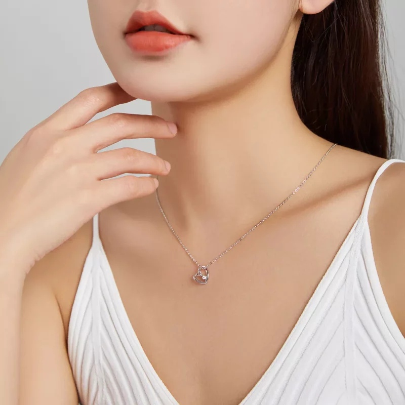 (afbeelding voor) Pandora Style Dankbaar Hart Chain Ketting - SCN450 - Bekijken 8