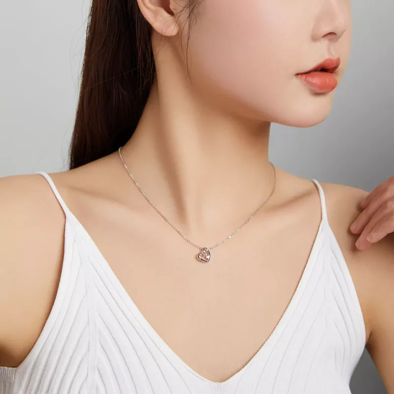 (afbeelding voor) Pandora Style Dankbaar Hart Chain Ketting - SCN450 - Bekijken 9