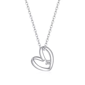 Pandora Style Dankbaar Hart Chain Ketting - SCN450 (afbeelding voor) Pandora Style Dankbaar Hart Chain Ketting - SCN450