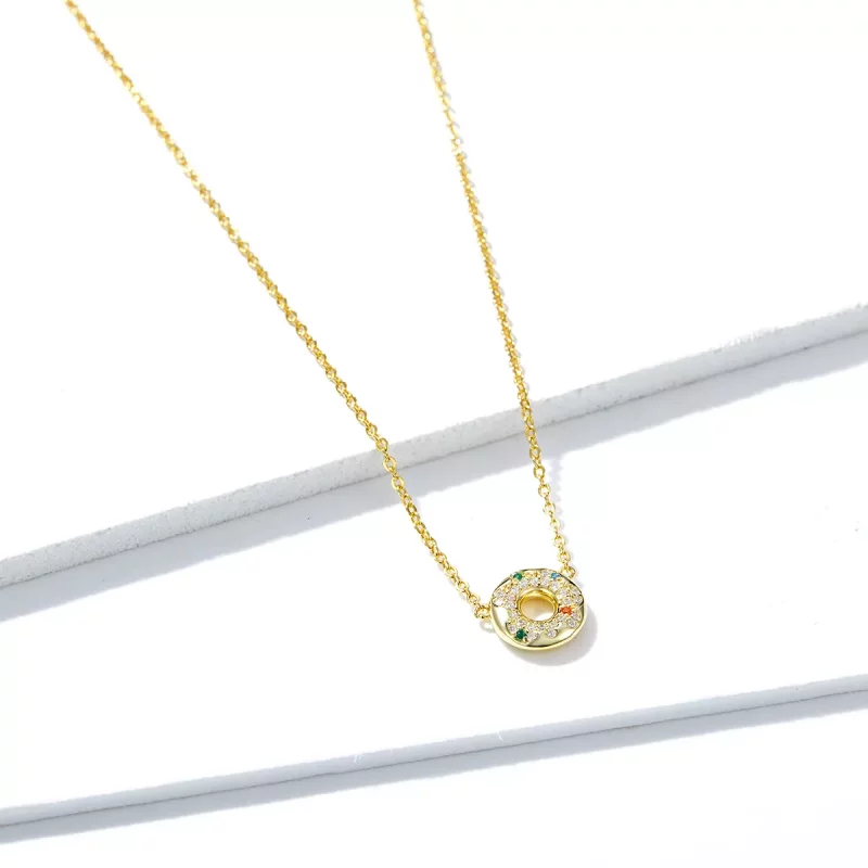 (afbeelding voor) Pandora Style Donut Ketting - BSN118 - Bekijken 3