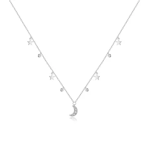 (afbeelding voor) Pandora Style Droom Ster Maan Chain Ketting - SCN420