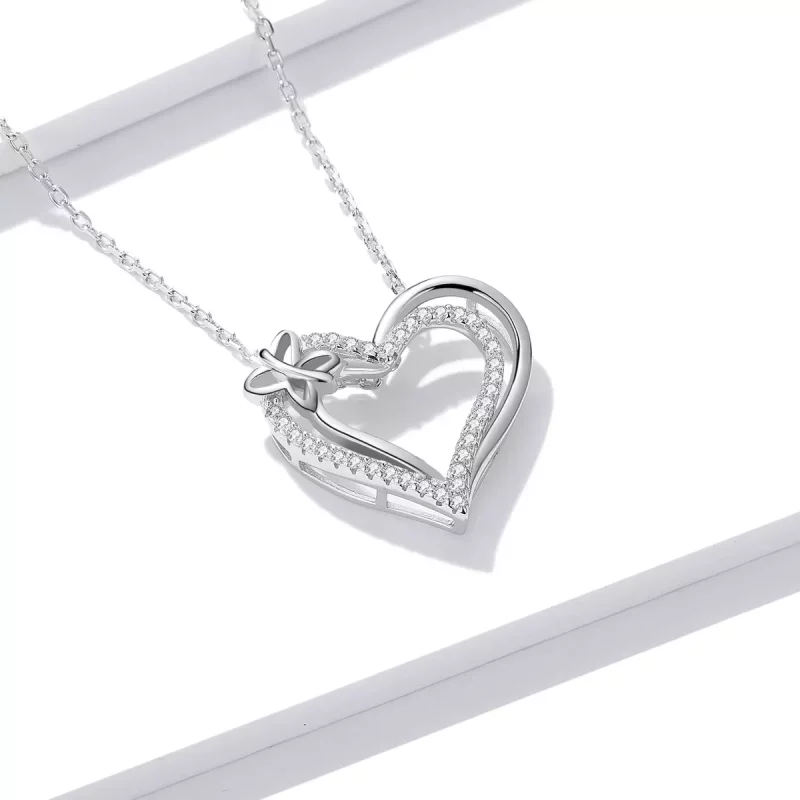 (afbeelding voor) Pandora Style Dubbele liefde Ketting - BSN240 - Bekijken 2