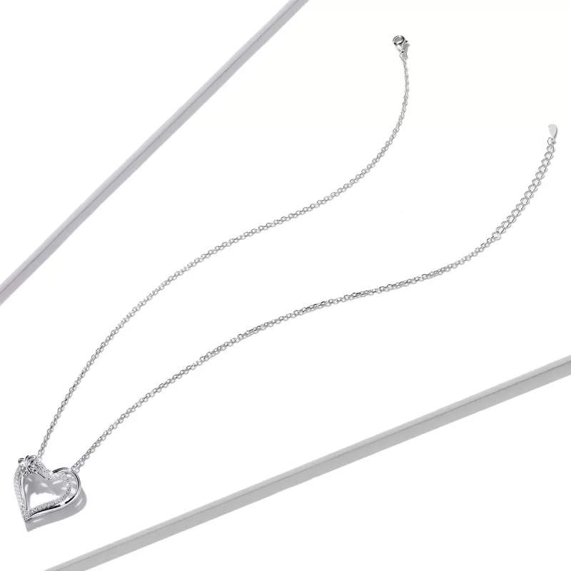 (afbeelding voor) Pandora Style Dubbele liefde Ketting - BSN240 - Bekijken 4