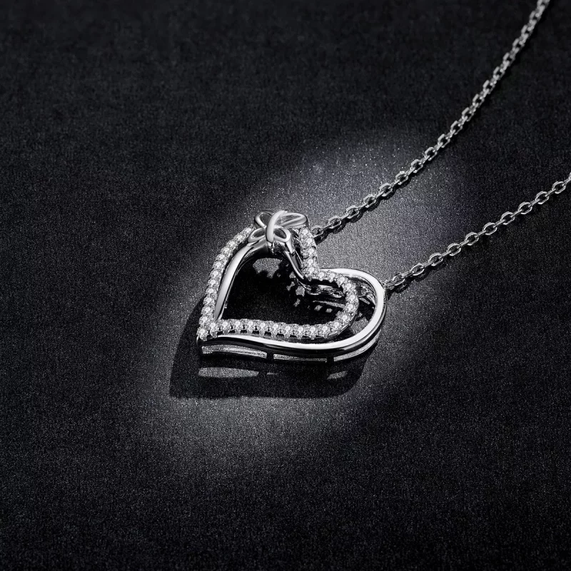 (afbeelding voor) Pandora Style Dubbele liefde Ketting - BSN240 - Bekijken 5